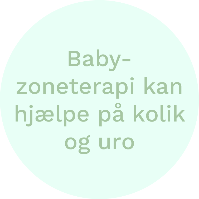 Babyzoneterapi hjælper på kolik og uro